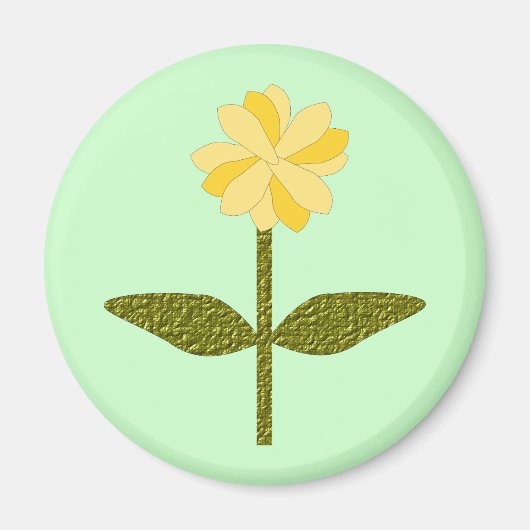 Yellow Daisy Blume Magnet (Vorne)