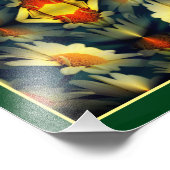 Yellow Daisy Blume Mirror Abstrakt 8x10 Fotodruck (Ecke)