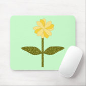 Yellow Daisy Blume Mousepad (Mit Mouse)