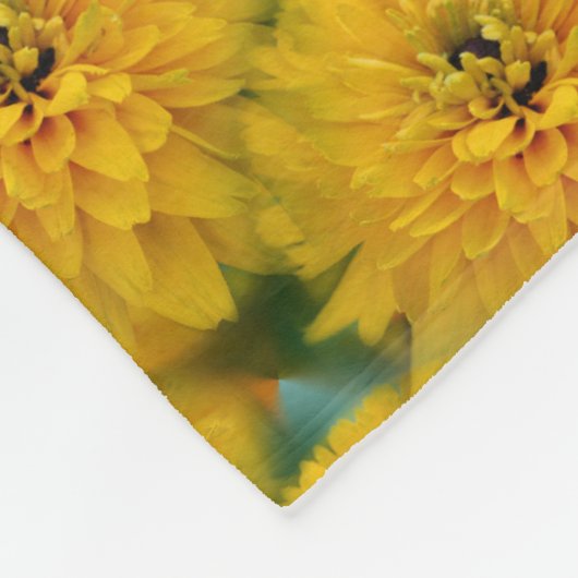 Yellow Daisy Blume Nattern Pattern Fleecedecke (Ecke)