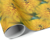 Yellow Daisy Blume Nattern Pattern Geschenkpapier (Rolleneckpunkt)