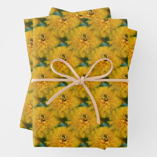 Yellow Daisy Blume Nattern Pattern Geschenkpapier Set (Beispiel)
