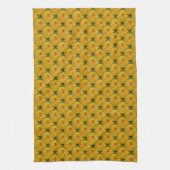 Yellow Daisy Blume Nattern Pattern Geschirrtuch (Vertikal)