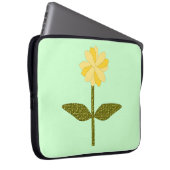 Yellow Daisy Blume Notebook-Tasche Laptopschutzhülle (Vorne Rechts)
