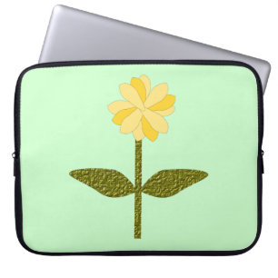 Yellow Daisy Blume Notebook-Tasche Laptopschutzhülle