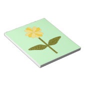 Yellow Daisy Blume Notepad Notizblock (angewinkelt)