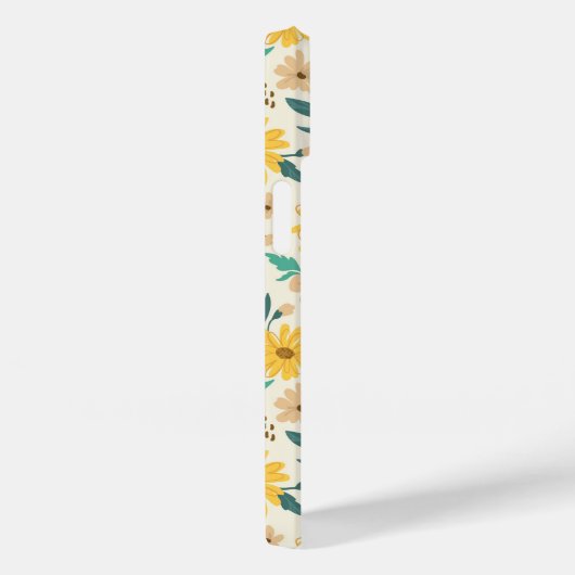 Yellow Daisy Blume Pattern Case-Mate iPhone Hülle (Rückseite / Rechts)