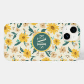 Yellow Daisy Blume Pattern Case-Mate iPhone Hülle (Rückseite (Horizontal))
