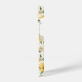 Yellow Daisy Blume Pattern iPhone Hülle (Linke Seite)