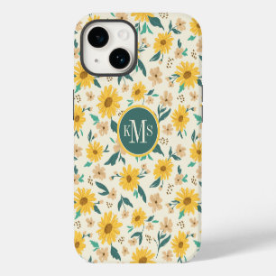 Yellow Daisy Blume Pattern iPhone 14 Hülle