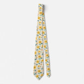 Yellow Daisy Blume Pattern Krawatte (Vorderseite)