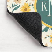 Yellow Daisy Blume Pattern Mousepad (Ecke)