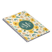 Yellow Daisy Blume Pattern Notizblock (Rechte Seite)
