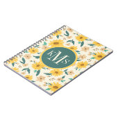 Yellow Daisy Blume Pattern Notizblock (Linke Seite)