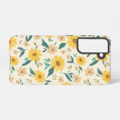 Yellow Daisy Blume Pattern Samsung Galaxy Hülle (Rückseite (Horizontal))