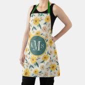 Yellow Daisy Blume Pattern Schürze (InSitu)