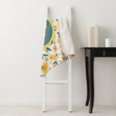 Yellow Daisy Blume Pattern Sherpadecke (Beispiel)