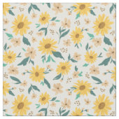 Yellow Daisy Blume Pattern Stoff (Nahaufnahme)
