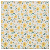 Yellow Daisy Blume Pattern Stoff (Muster)