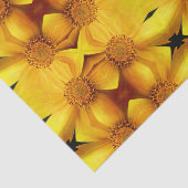 Yellow Daisy Blume Petal Abstrakt Decoupage Seidenpapier (Ausschnitt)