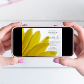 Yellow Daisy Blume Petals Brautparty Einladung