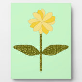 Yellow Daisy Blume Plaque Fotoplatte (Vorderseite)