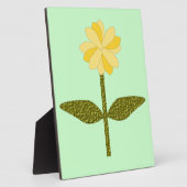 Yellow Daisy Blume Plaque Fotoplatte (Seite)
