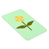 Yellow Daisy Blume Premium Magnet (Rechte Seite)
