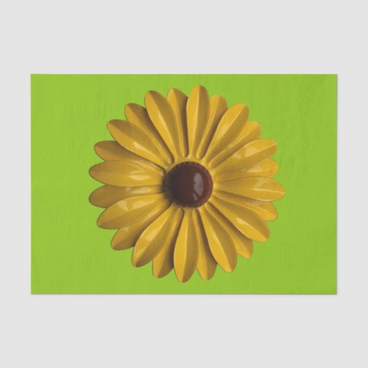 Yellow Daisy Blume Spring Summer Garden BIG Seidenpapier (Vorderseite)
