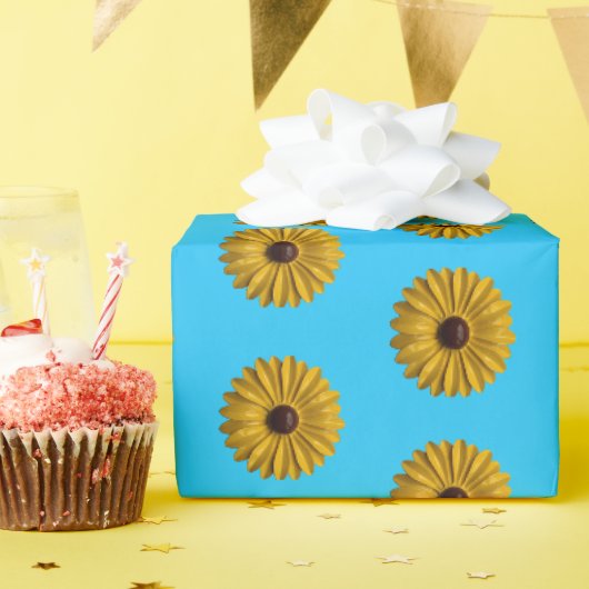 Yellow Daisy Blume Spring Summer Garden Geburtstag Geschenkpapier (Geburtstagsparty)