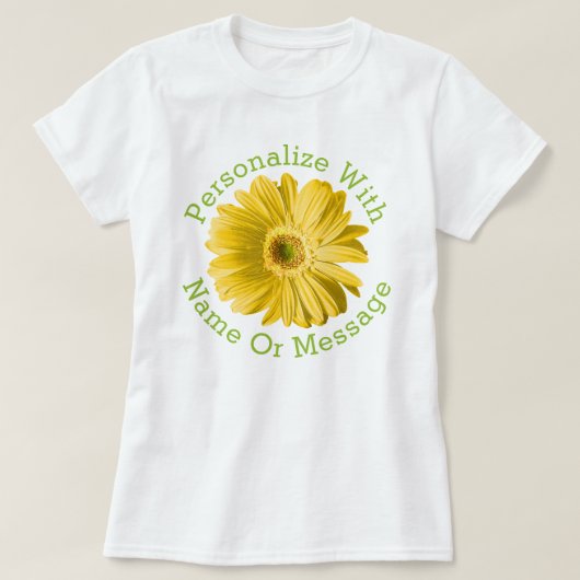 Yellow Daisy Blume T-Shirt (Design vorne)