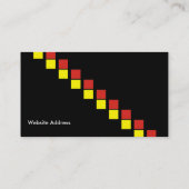 Yellow Daisy Business Card Visitenkarte (Rückseite)