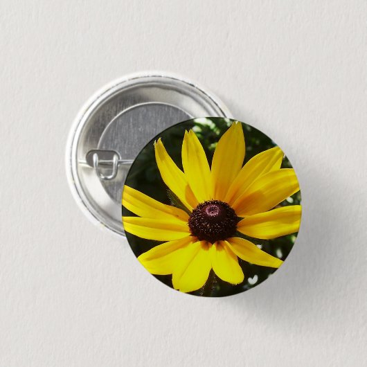 Yellow Daisy Button (Vorne & Hinten)