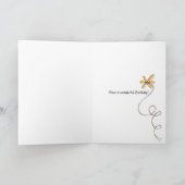 Yellow Daisy Field Karte (Innenseite)