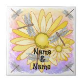 Yellow Daisy Fliese (Vorderseite)