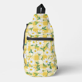 Yellow Daisy Floral Backpack / Crossbody Bag