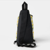 Yellow Daisy Floral Backpack / Crossbody Bag (Rückseite)