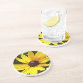 Yellow Daisy Getränkeuntersetzer (Seite)