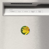 Yellow Daisy Helenium Magnet (In Situ (Geschirrspüler))
