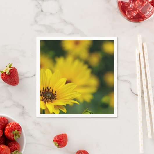 Yellow Daisy Helenium Paper Napkins Serviette (Beispiel)