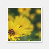 Yellow Daisy Helenium Paper Napkins Serviette (Vorderseite)