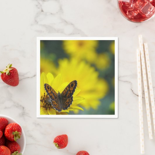 Yellow Daisy Helenium Paper Napkins Serviette (Beispiel)