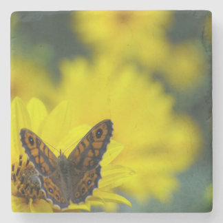 Yellow Daisy Helenium Steinuntersetzer