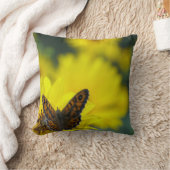 Yellow Daisy Helenium Throw Cushion Kissen (Decke)