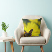 Yellow Daisy Helenium Throw Cushion Kissen (Stuhl )