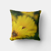 Yellow Daisy Helenium Throw Cushion Kissen (Vorderseite)