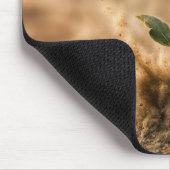 Yellow Daisy in Dirt Explosion Mousepad (Ecke)