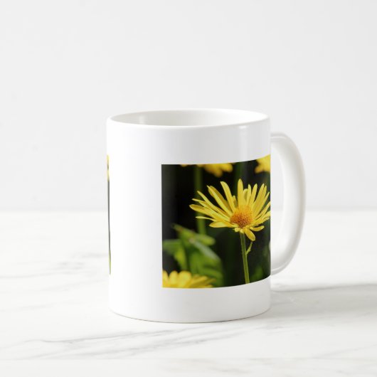 Yellow Daisy Kaffeetasse (VorderseiteRechts)
