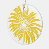 YELLOW DAISY KERAMIK ORNAMENT (Links)