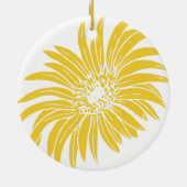 YELLOW DAISY KERAMIK ORNAMENT (Hinten)